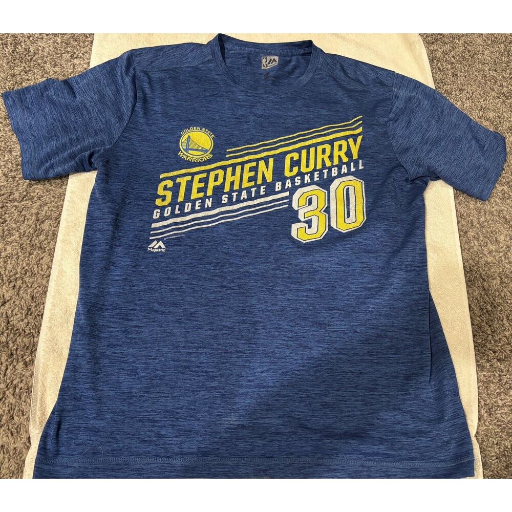 Golden State Warriors NBA STEPHEN CURRY T-shirt Men's Size L Short Sleeves